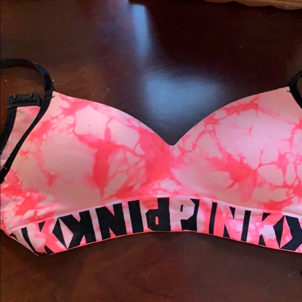 Pink bra